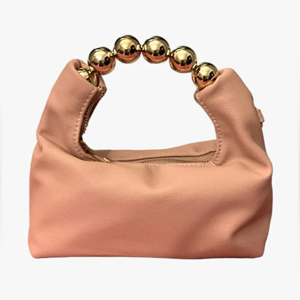Metallic Beaded Hobo Handbag - Picture 3 of 4